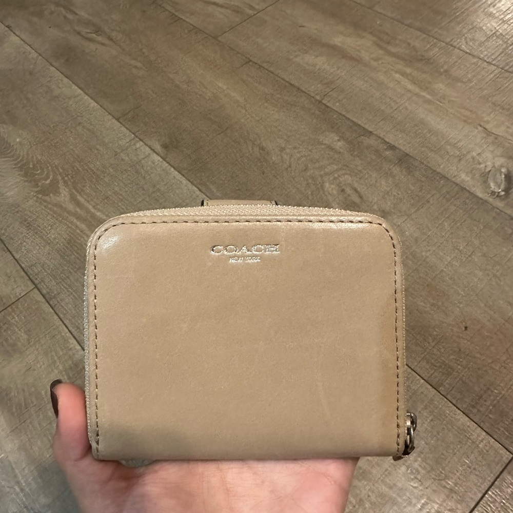 Coach Light Tan Leather Wallet